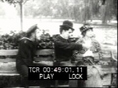 Thumbnail of The Tramp Throwing Bricks
