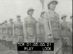Thumbnail of Women Soldiers Drill In WW II